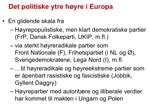 Det politiske ytre høyre i Europa, Bjørgo